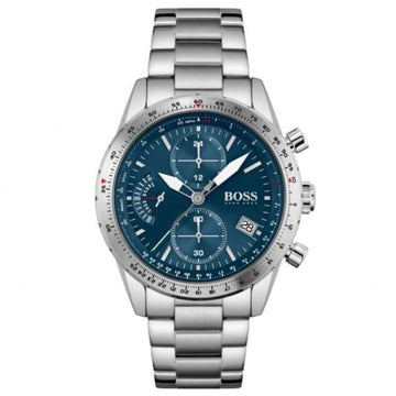 Hugo Boss 1513850 Men’s Quartz Watch – 44mm Stainless Steel Case with Blue Dial